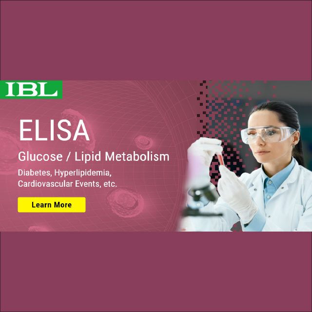 ELISA - Glucose / Lipid Metabolism, Diabetes, Hyperlipidemia, Cardiovascular Events, etc.